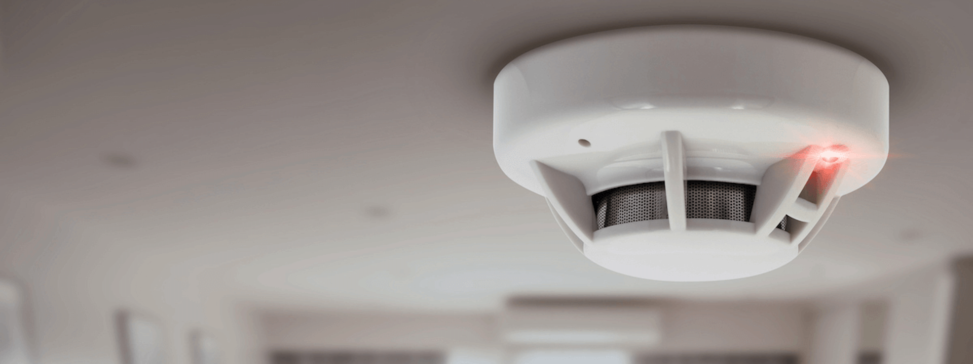 Fire Alarm Monitoring in a living room.