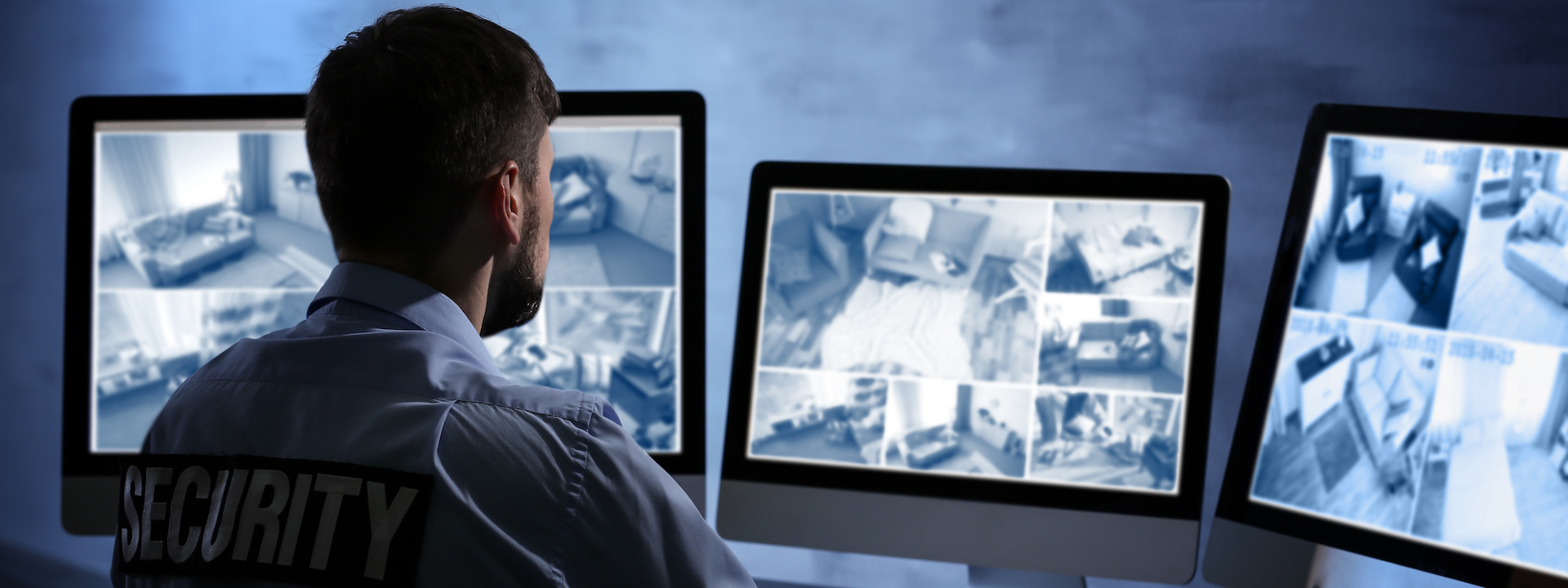 Video monitoring agent watching camera feeds.